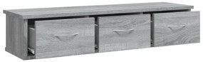 Armário parede 88x26x18,5 cm derivados madeira cinzento sonoma