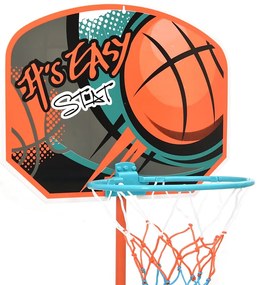 Conjunto jogo de basquetebol portátil ajustável 109-141 cm