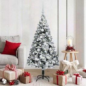 vidaXL Árvore de Natal Artificial Verde 150 cm PVC, Aço e Plástico