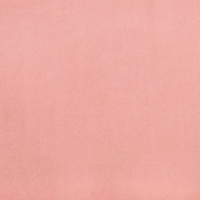 Cama boxspring com colchão 120x190 cm veludo rosa