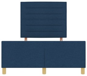 Cama vidaXL Azul 160x200 cm Tecido