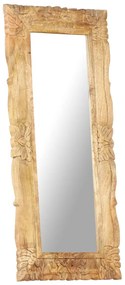 Espelho 110x50 cm madeira de mangueira maciça