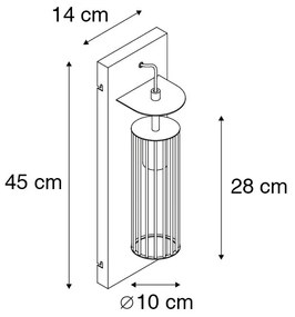 Aplique moderno preto - BALENCO WAZO Moderno