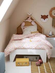 Cama evolutiva Montessori, para criança, tema Tipi groen geel