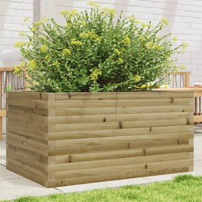 vidaXL Vaso/floreira de jardim 90x60x46 cm madeira de pinho impregnada