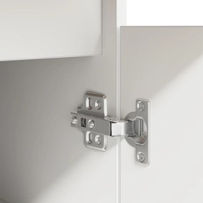 Mesa vidaXL Branca 140x49x76 cm Madeira engenheirada
