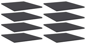 Prateleiras para estante 8 pcs derivados de madeira cinza
