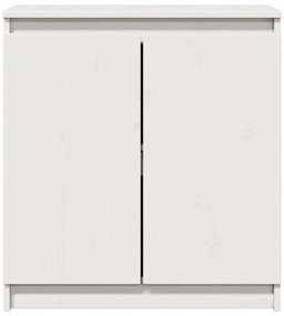 Armário de apoio 60x36x65 cm pinho maciço branco