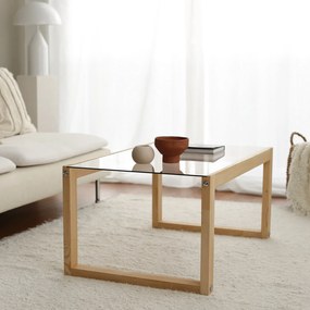 Mesa de Café Via - Natural - 85x40x55cm