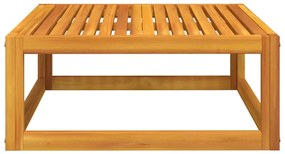 2 pcs conjunto de sofás de jardim c/ almofadões acácia maciça