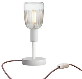 Candeeiro de Mesa Alzaluce Tiche Metal - Branco Mate / Interruptor