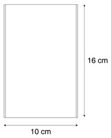 Candeeiro de Parede Moderno Gunmetal 2-Luzes - Otan S