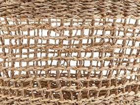 Conjunto de 2 cestas em fibra de algas cor natural AROWANA Beliani