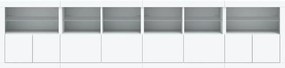 Aparador com luzes LED 283x37x67 cm branco