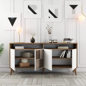 Console Milan – Walnut White – 160 cm x 78 cm x 35 cm