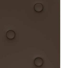 Painel parede 12 pcs 60x30 cm couro artificial 2,16 m² castanho