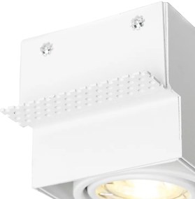Foco embutido branco GU10 inclinável e rotativo sem moldura - Oneon Moderno