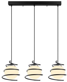 Candeeiro de Teto Elegance – Preto – 70 cm de Diâmetro