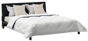 Edredão com travesseiro 3 pcs Branco 260 x 220 cm Microfibra