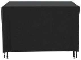 Capa p/ mobiliário jardim 135x135x90 cm impermeável 420D preto