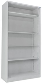 Armário de Escritório Aberto 1950x1000x420 mm Cinza – 4 Prateleiras - Ind
