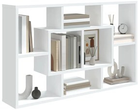 Prateleira de parede 85x16x52,5 cm derivados de madeira branco