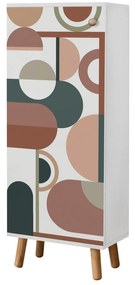 Armário de Sapatos Vegas – Branco – 50 cm x 135 cm x 38 cm