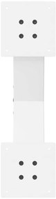 Pés para mesa de centro em formato de X, 2 peças, branco, 60x (30-31)