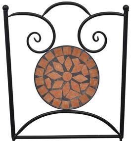 3 pcs conjunto bistro em mosaico azulejos de cerâmica terracota