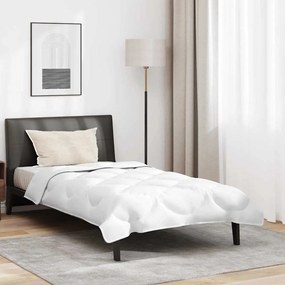 Edredão com travesseiro 2 pcs Branco 155 x 220 cm Microfibra