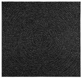 Tapete ZIZUR antracite 120x120 cm aspeto juta interior exterior
