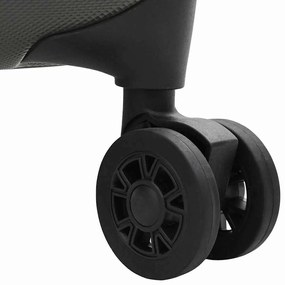 Mala Dobrável Casco Duro 24'' Cinza Escura 43x27x66 cm ABS