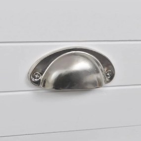 Mesa de cabeceira com 1 gaveta, branco