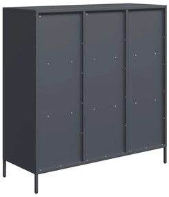 Aparador alto 101,5x39x103,5 cm aço antracite