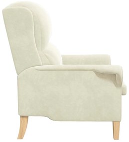 Poltrona Creme Creme Poltrona de tamanho padrão