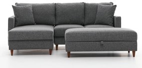 Sofá de Canto Eva – Cinza – 210x82x195 cm