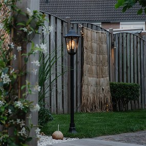 Candeeiro de pé inteligente para exterior preto 170cm incl. Wifi ST64 - New Orleans