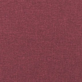 2 pcs conjunto de sofás com almofadões tecido vermelho tinto