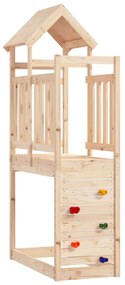 826550 vidaXL Torre de brincar c/ parede escalar 53x110,5x214 cm pinho maciço