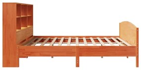 Cama com estante sem colchão 180x200 cm pinho maciço