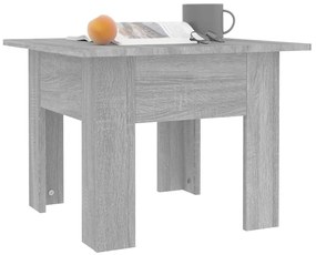 Mesa de centro 55x55x42 cm aglomerado cor sonoma cinzento