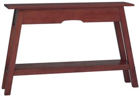 vidaXL Mesa consola 110x30x75 cm madeira de mogno maciça castanho