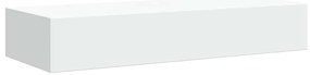 Prateleira de parede com gaveta MDF 60x23,5x10 cm branco