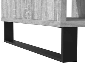 Mesa de centro 104x60x35 cm derivados madeira cinzento sonoma
