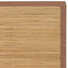 Tapete de bambu 160x230 cm castanho