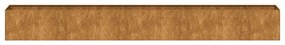 Floreira enferrujada 360x40x40 cm aço resistente