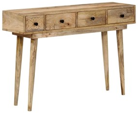 Mesa consola 110x30x75 cm madeira de mangueira maciça