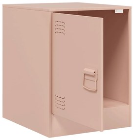 Mesa de cabeceira 34,5x39x44 cm aço rosa