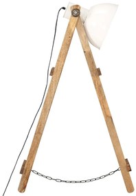 Candeeiros de chão 3 pcs E27 mangueira maciça branco