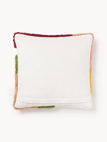 Hand-tufted cushion cover Malu with decorations